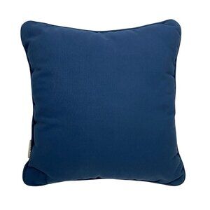 Pottery Barn Single Navy blue linen canvas accent pillow 18” X 18” nautical
